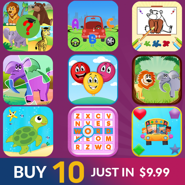 Educational Apps Bundle for 1 and 2 Years Old Kids Educational Apps Bundle for 1 and 2 Years Old Kids
