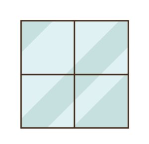 Isolated glass window vector design