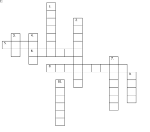 Quiz 3 Crossword
