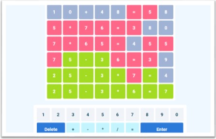 Nerdle Game - Math Puzzles