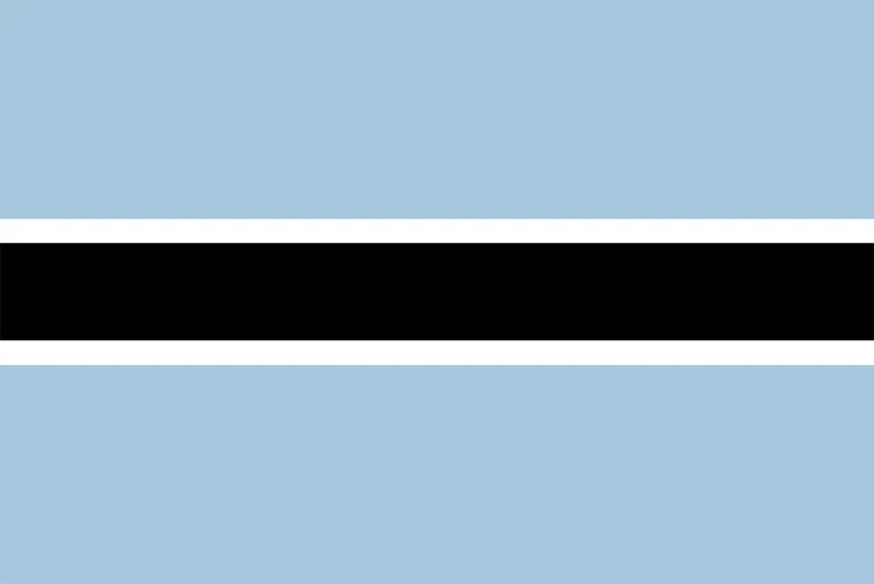 African Flags Botswana
