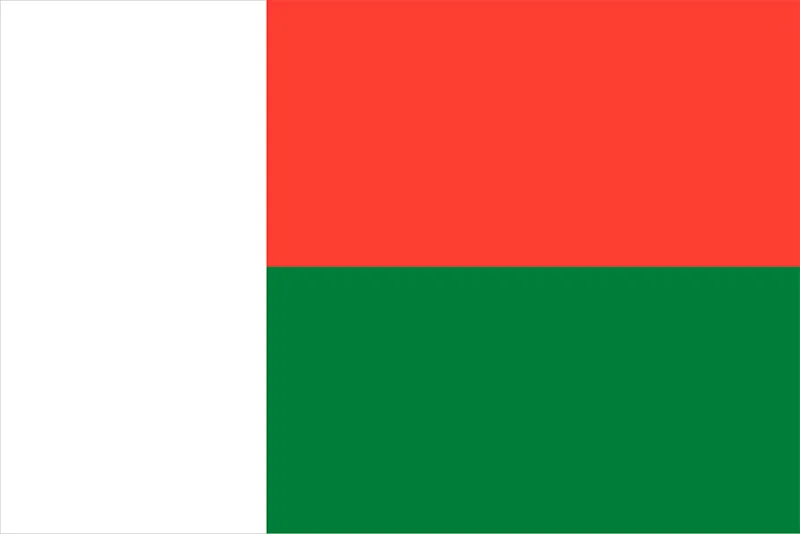 African Flags Madagascar