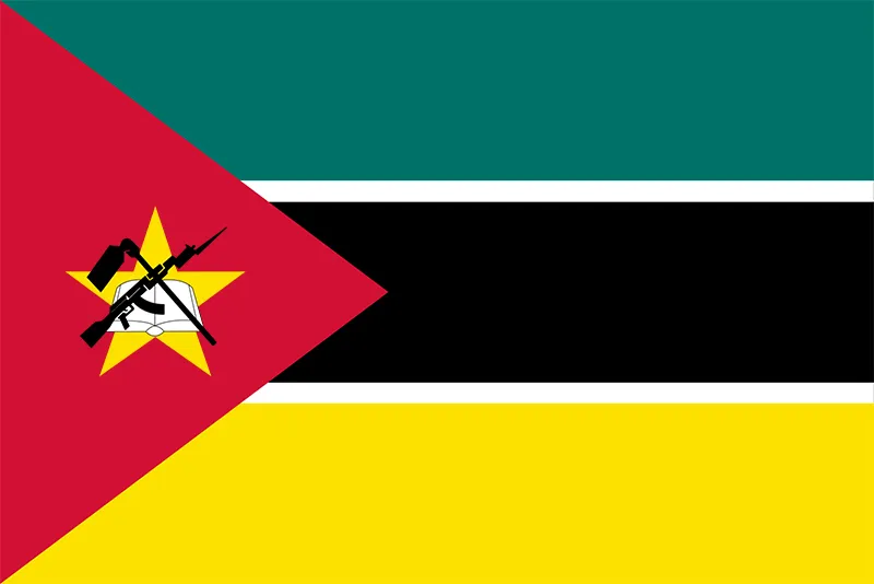 African Flags Mozambique