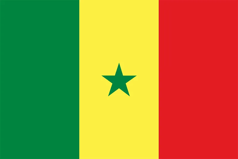 African Flags Senegal