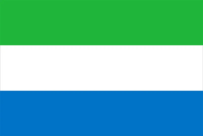African Flags Sierra Leone