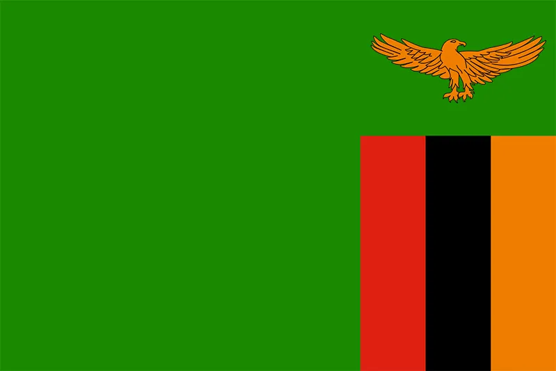 African Flags Zambia