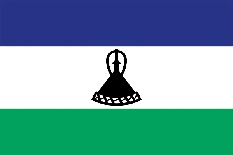 African Flags Lesotho