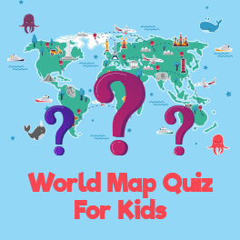 Kuizi i hartës së botës për fëmijë