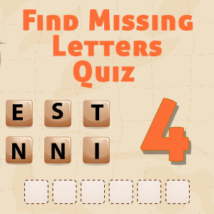 Find Missing Letters Quiz For Kids