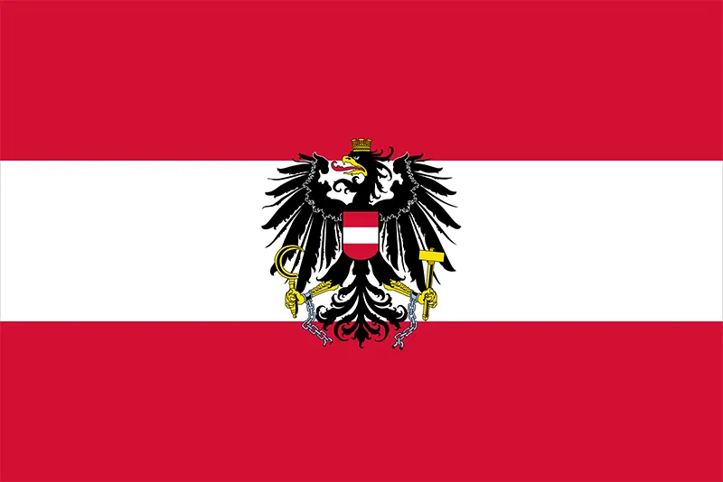 Flags of European Countries Austria