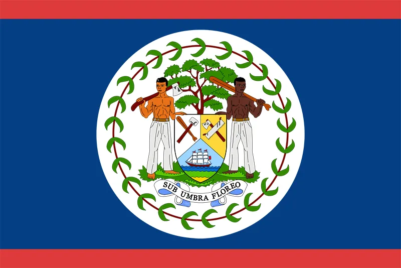 Central American Flags Belize