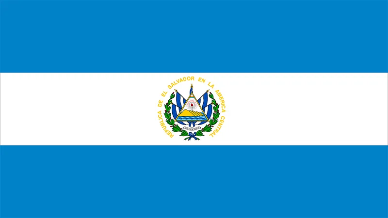 North American Flags El Salvador