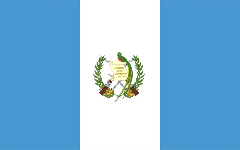 Central American Flags Guatemala