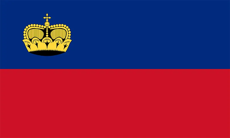 European Flags Liechtenstein