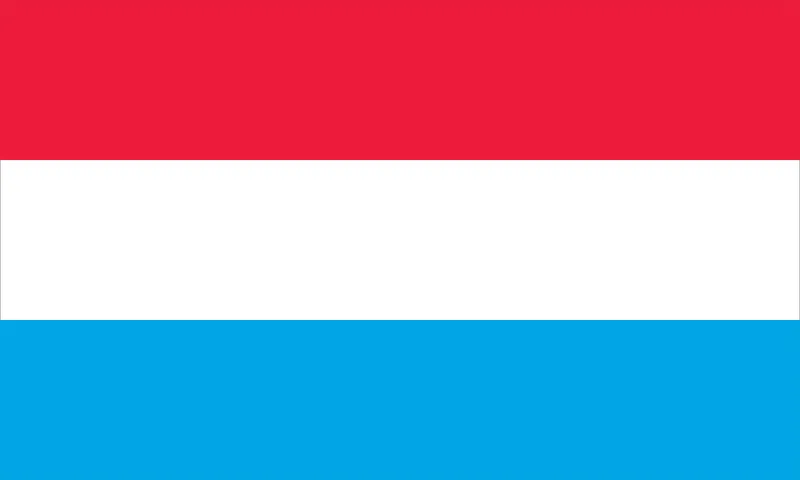 Flags of European countries Luxembourg