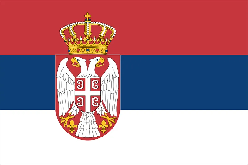 flags of european countries - Serbia