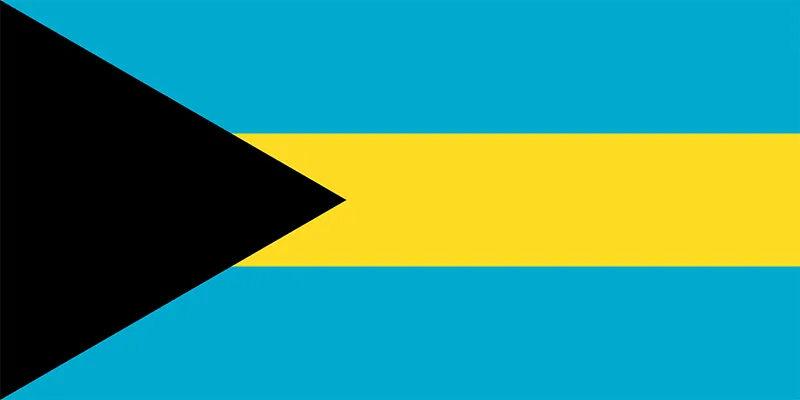 North America Flag of The Bahamas