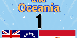 Polynesia and Oceania Countries Flag 1