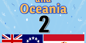 Polynesia and Oceania Countries Flag 2