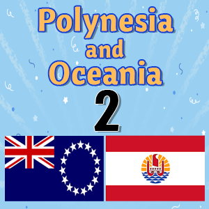 Polynesia and Oceania Countries Flag 2