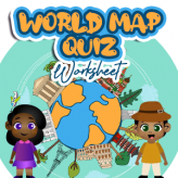 World map quiz worksheets