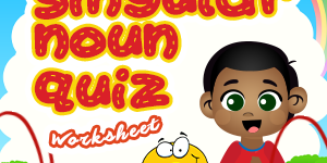 singular noun quiz worksheets