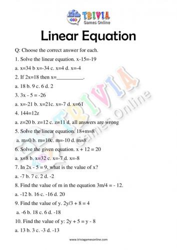 Linear-Equation-Quiz-Worksheets-Activity-04